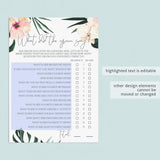 Funny Wedding Shower Game Template What Did The Groom Say