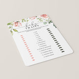 Coed Baby Shower Game Baby Traits Printable