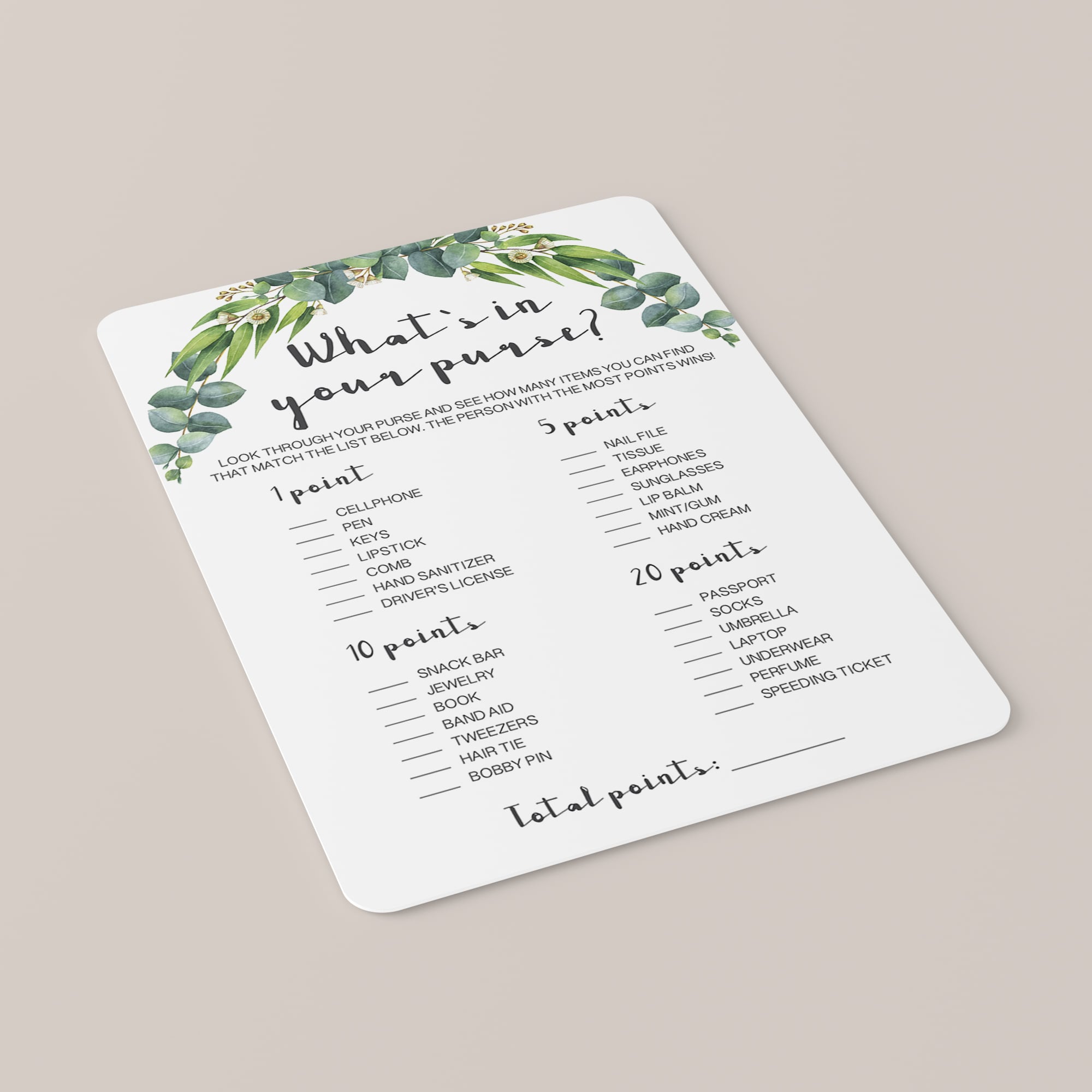 greenery bridal shower emoji pictionary game cards