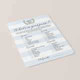 Elephant Baby Shower Game What's In Your Purse Printable