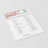 Fun Baby Shower Games Whats In Your Purse Printable