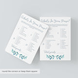 Teal Baby Shower Games Package Printable