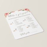 Whats In Your Purse Baby Shower Game Instant Download