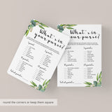 DIY greenery baby shower games gender neutral by LittleSizzle