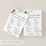 Gold Green Baby Shower Game Printable What's On Your Phone