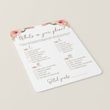 Phone Raid Game Printable for Tribal Baby Shower Party