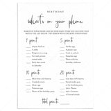 Birthday What's On Your Phone Game Card Printable by LittleSizzle
