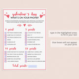 What's On Your Phone Game for Galentine's Day Party