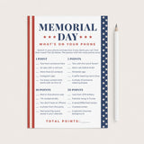 Memorial Day Game for Adults Whats On Your Phone by LittleSizzle