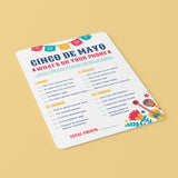 Cinco de Mayo What's On Your Phone Game Printable