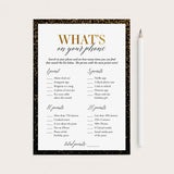 Black and Gold 62nd Birthday Party Games For Women Born in 1963