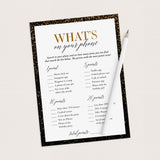 Black and Gold 32nd Birthday Party Games For Women Born in 1993
