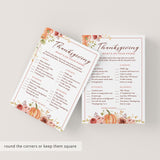 Friendsgiving Game What's On Your Phone Printable