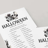 Halloween Witch Matching Game with Answer Key