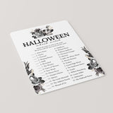 Halloween Witch Matching Game with Answer Key