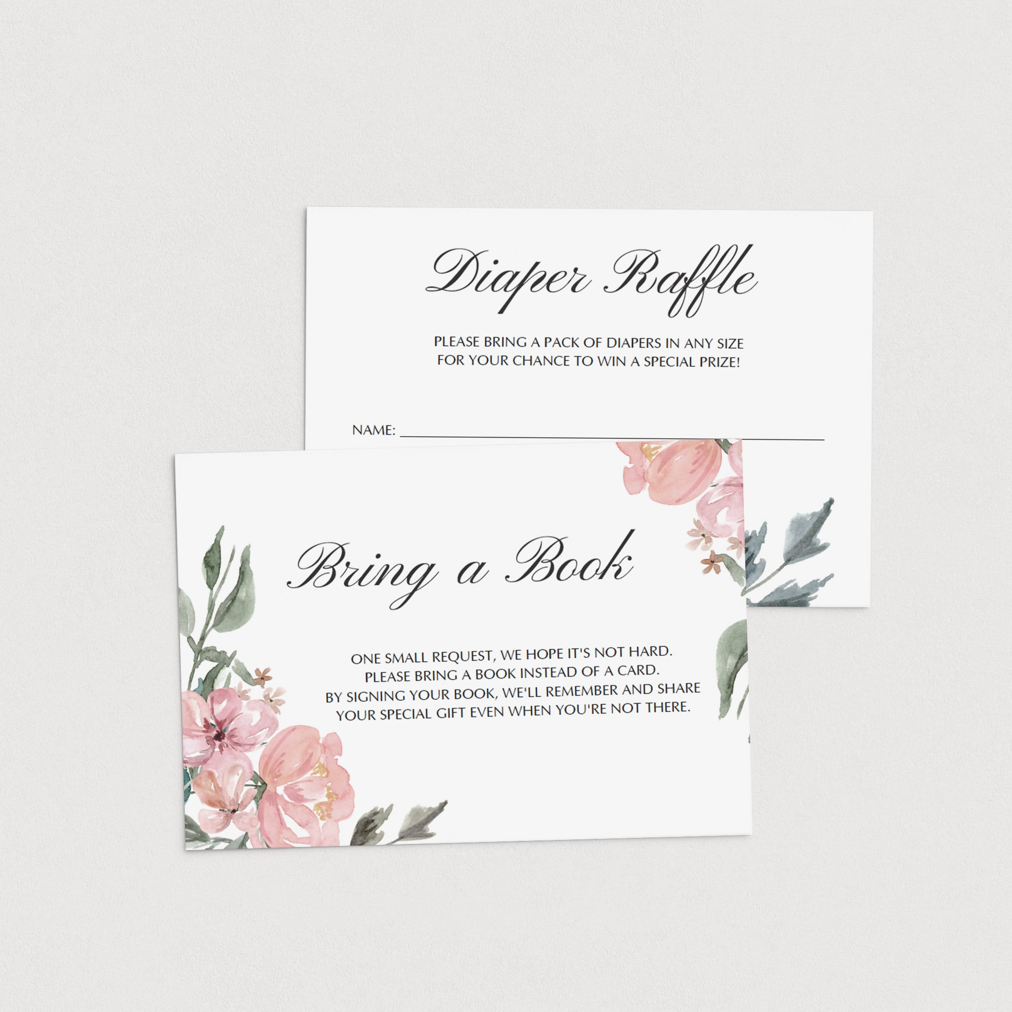 baby shower invitation insert templates by LittleSizzle