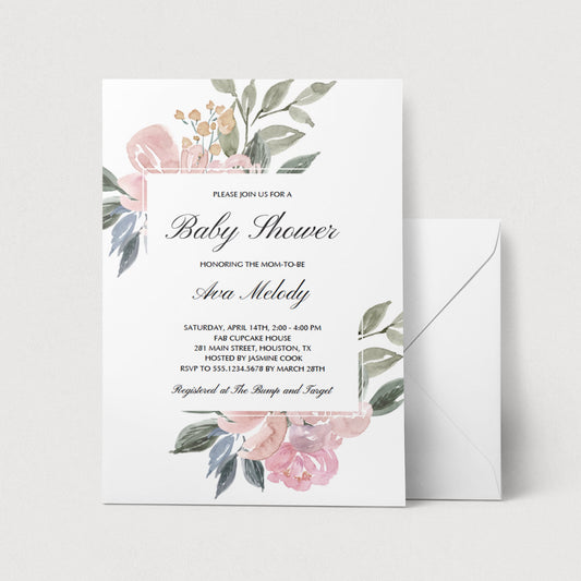Whimsical Baby Shower Invitation Template by LittleSizzle