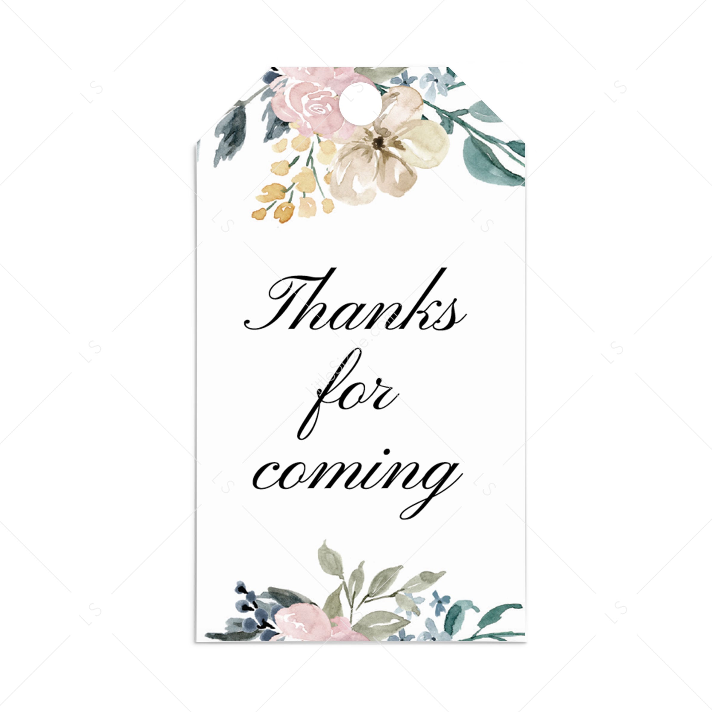 Editable favor tag template for whimsical shower by LittleSizzle