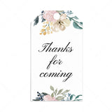 Editable favor tag template for whimsical shower by LittleSizzle