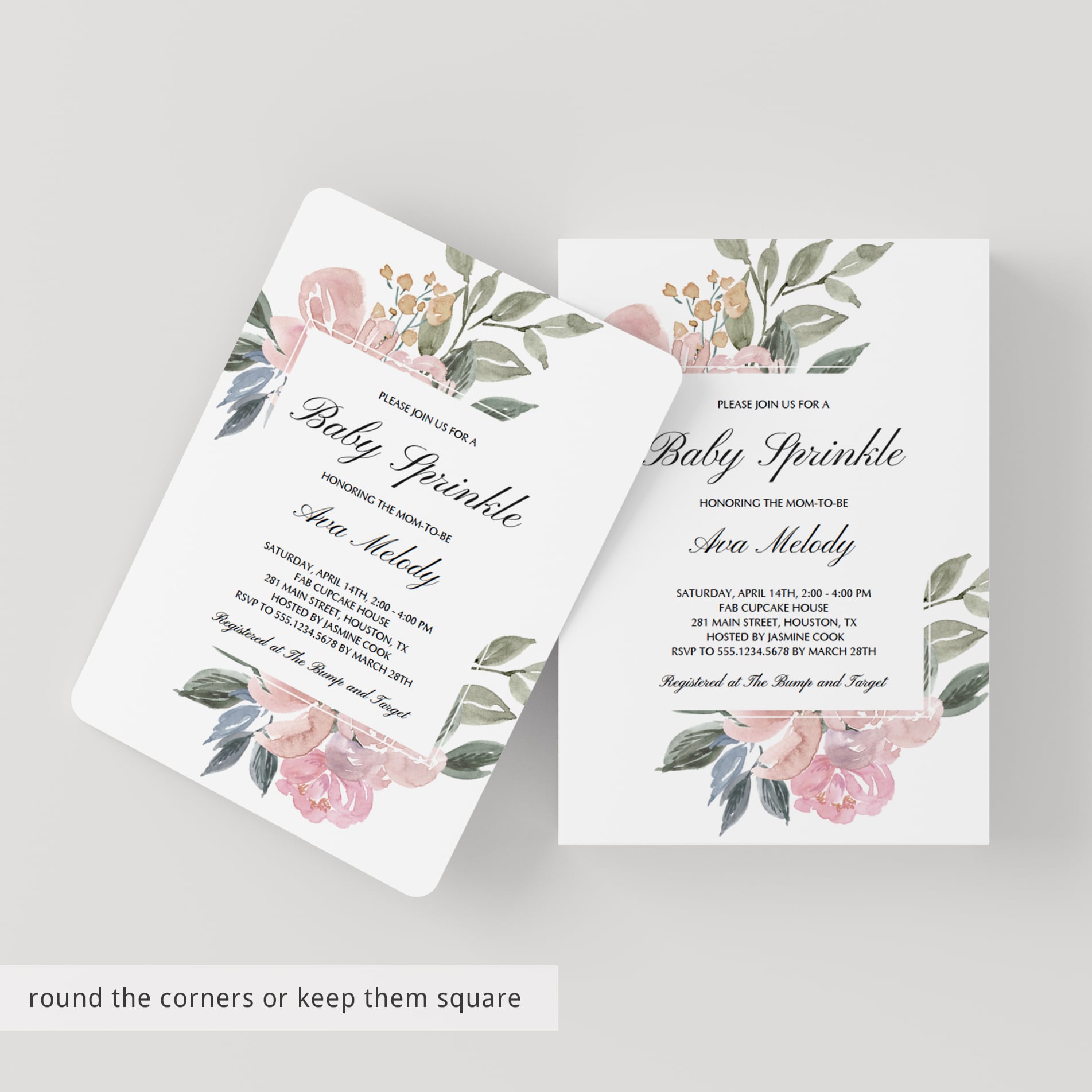 Whimsical baby sprinkle invitations by LittleSizzle