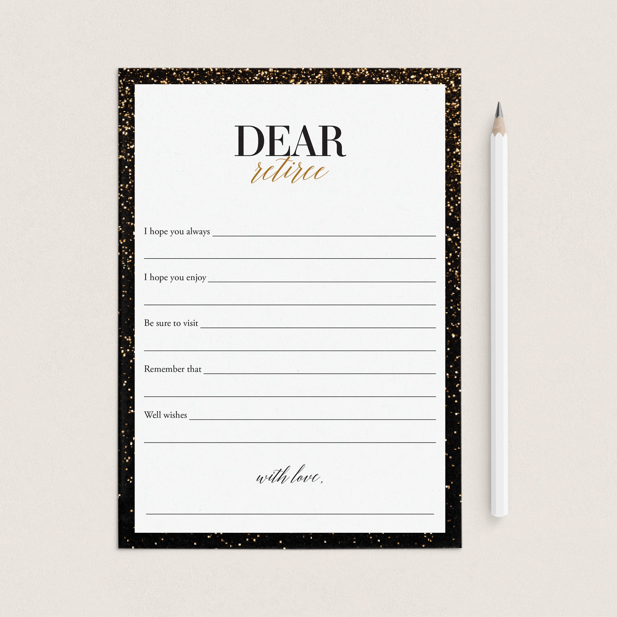 Printable Retirement Wishes Cards Instant Download by LittleSizzle