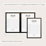 Black and Gold Retirement Keepsakes Printable