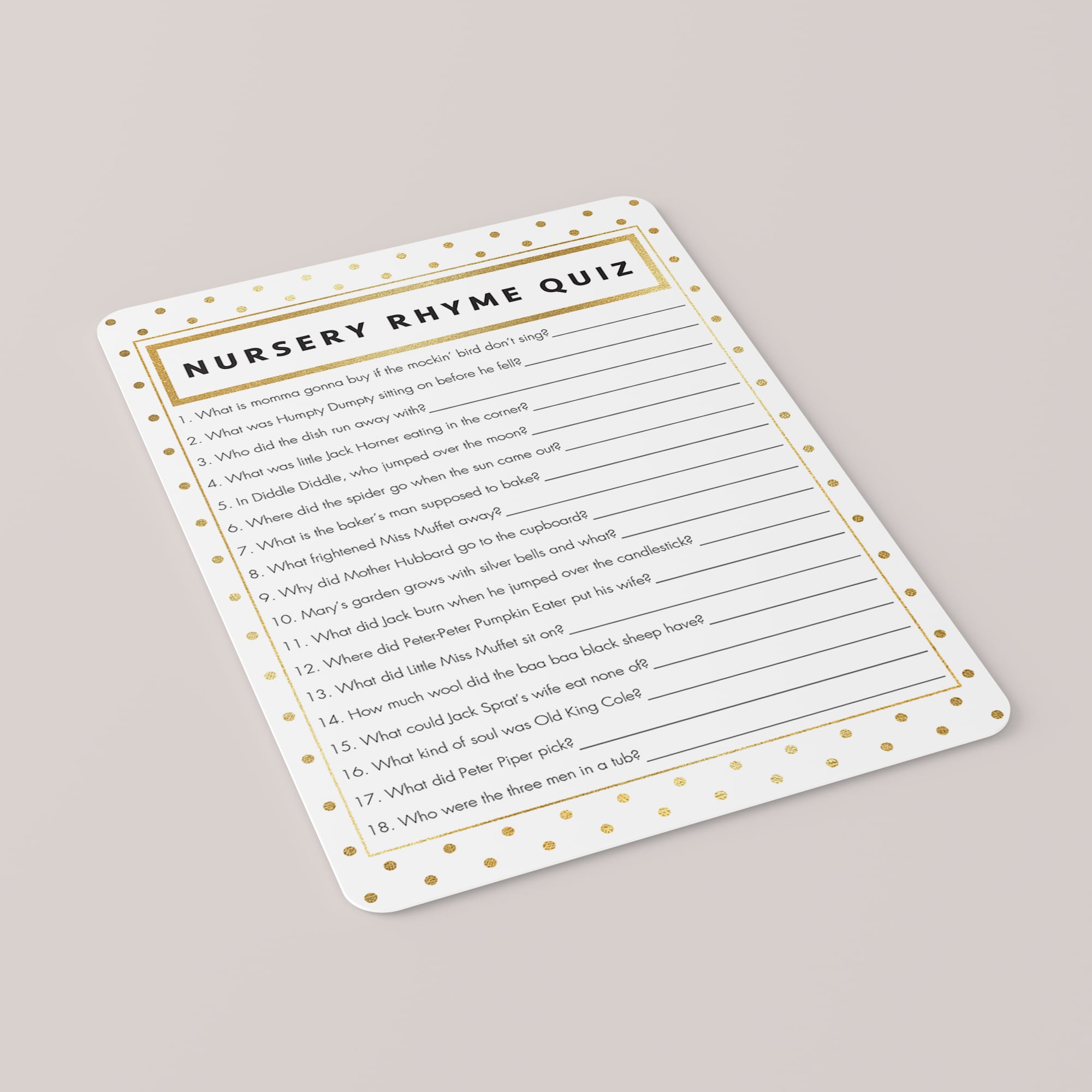Baby shower activity DIY printables by LittleSizzle