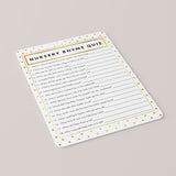 Baby shower activity DIY printables by LittleSizzle