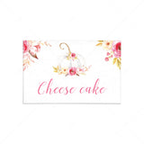 DIY food tent cards template fall themed by LittleSizzle
