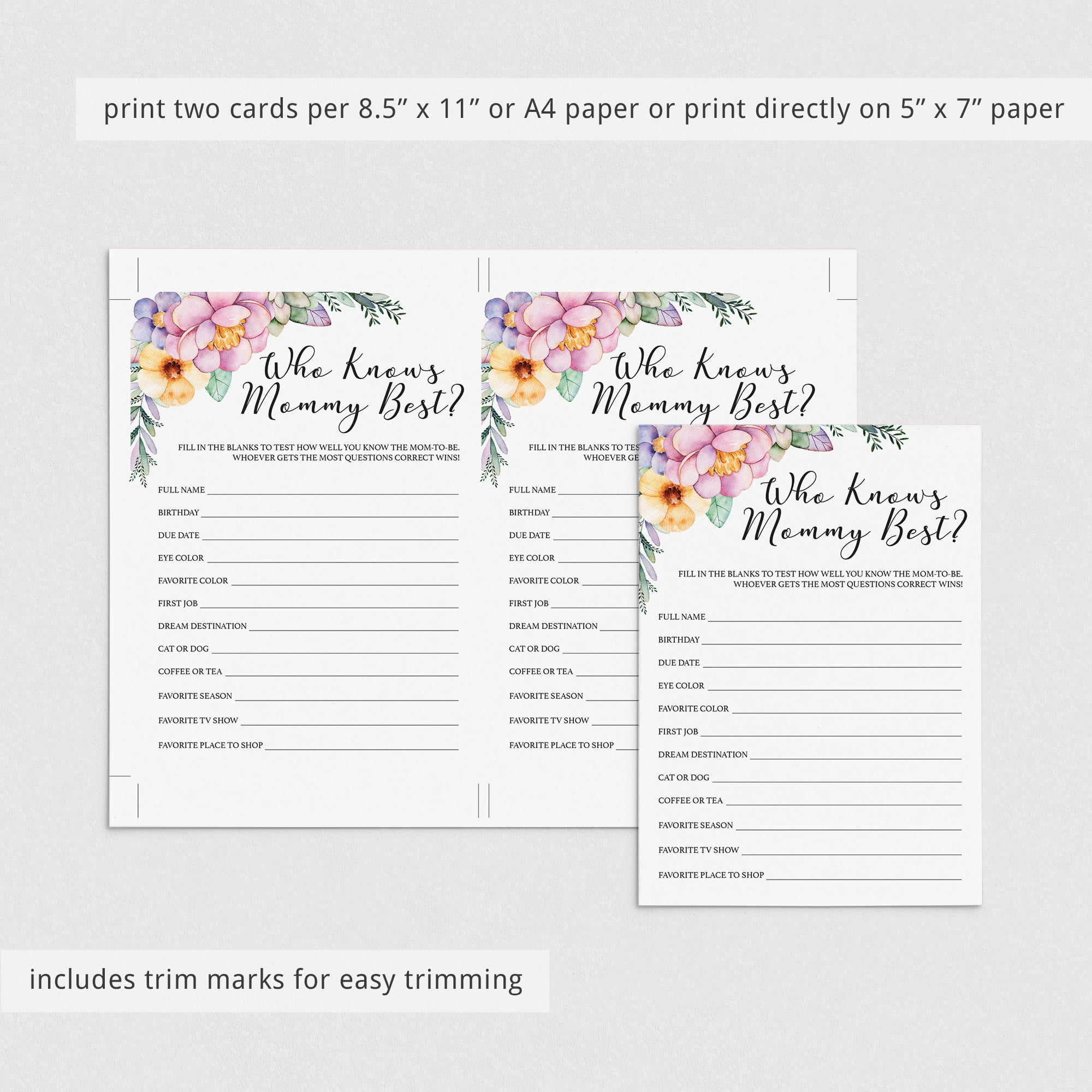 Purple flowers baby shower ideas by LittleSizzle