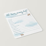 Air Balloon Baby Shower Who Knows Mommy Best Printable