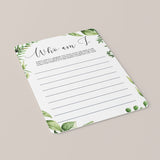 Baby shower ice breaker game instant download by LittleSizzle