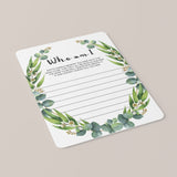 Memory Game Cards for Baby Shower Keepsakes Printable