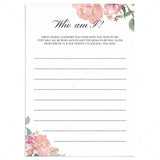 Coral baby shower games printable by LittleSizzle