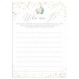 Fall Bridal Shower Ice Breaker Game for Groups by LittleSizzle