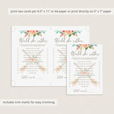 Tribal Baby Shower Games Bundle Instant Download