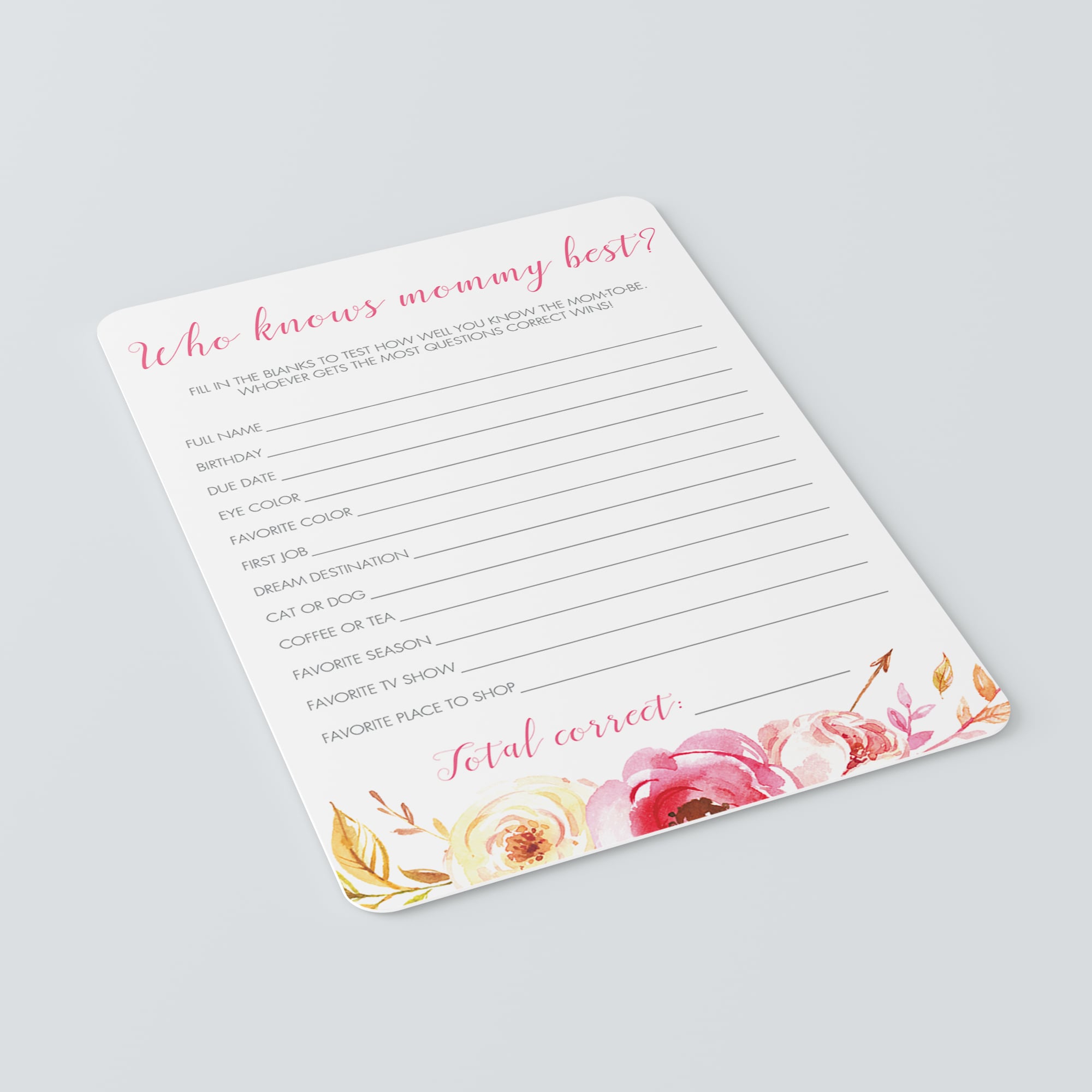Who knows the mom to be best baby shower games for girl by LittleSizzle