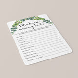 Who knows mommy best printable game for modern baby shower party by LittleSizzle