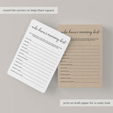 Kraft paper look baby shower games by LittleSizzle