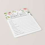 Blush Floral Baby Shower Game Bundle For Zoom