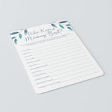 Winter Themed Baby Shower Games Bundle Printable