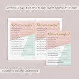 Download who knows mommy best games for your pastel baby shower by LittleSizzle