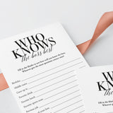 Who Knows The Boss Best Game Printable