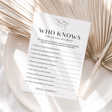 Printable Who Knows The Graduate Best Graduation Party Game