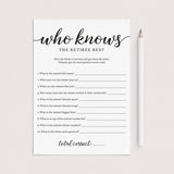 Calligraphy Retirement Games Bundle Printable