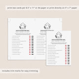 Moving In Together Party Game Who Knows Us Best Printable