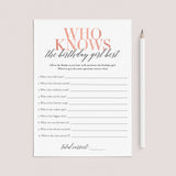 Teenage Girl Birthday Party Games Bundle Printable