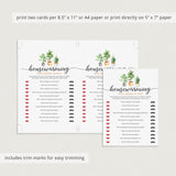 First Homeowners Living Together Housewarming Party Game Bundle