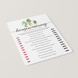 Who Knows Us Best Housewarming Party Game Printable