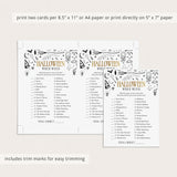 Witchy Halloween Party Games Printable